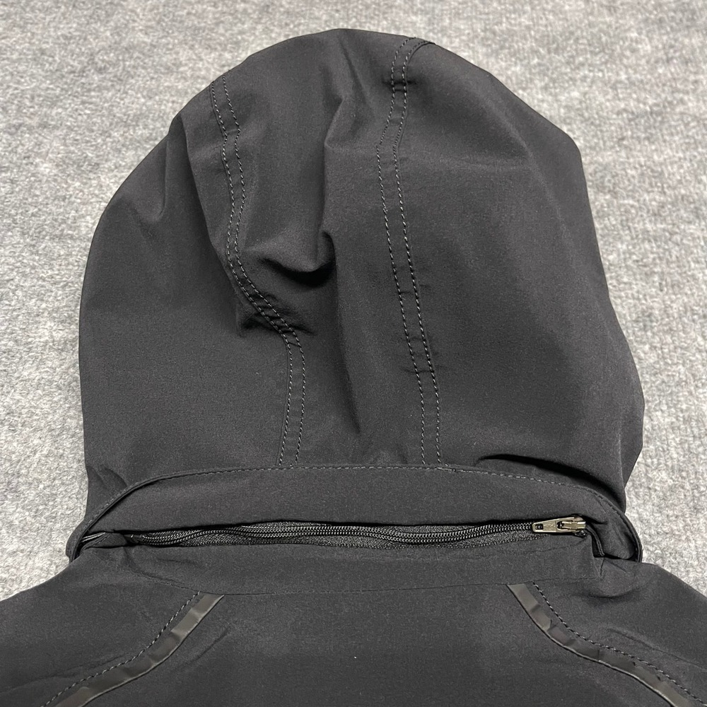 Columbia Coat Womens Medium Black Omni-Heat Trench Double Breasted Belted Hooded - Picture 11 of 16